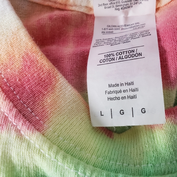 TACOS Anti-Drug Stop Sign Tie Dye Rasta Shirt Funny - Large - Picture 4 of 6